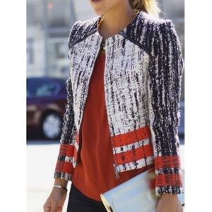 Parker Boucle color block blazer